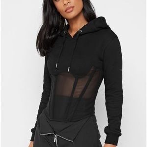 MANIERE DE VOIR Corset Hoodie